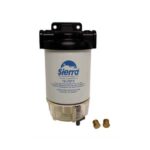 SIERRA FUEL FILTER & BOWL ASSEMBLY ALLOY HEAD CLEAR BOWL (S18-7932-1)