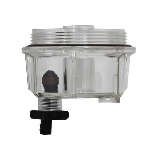 SIERRA FUEL FILTER BOWL CLEAR PLASTIC WITH DRAIN (S18-7922-1)