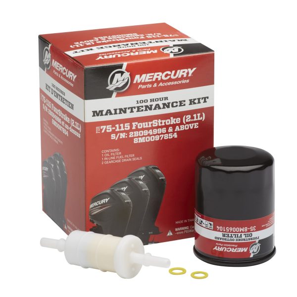 75-115HP (2.1L) EFI FourStroke SERV KIT-100 HRS (8M0097854)