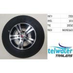 Black Alloy Wheel & Tyre (14")