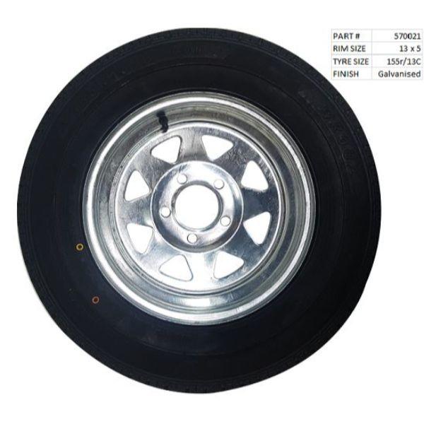 Galvanised Wheel & Tyre (13")