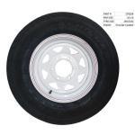 White Powder Coated Wheel & Tyre (14")