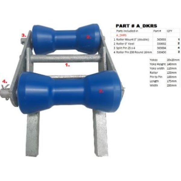 Double Keel Roller Assembly