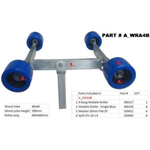 Multi Wobble Roller Assembly (Blue)