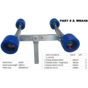 Multi Wobble Roller Assembly (Blue)