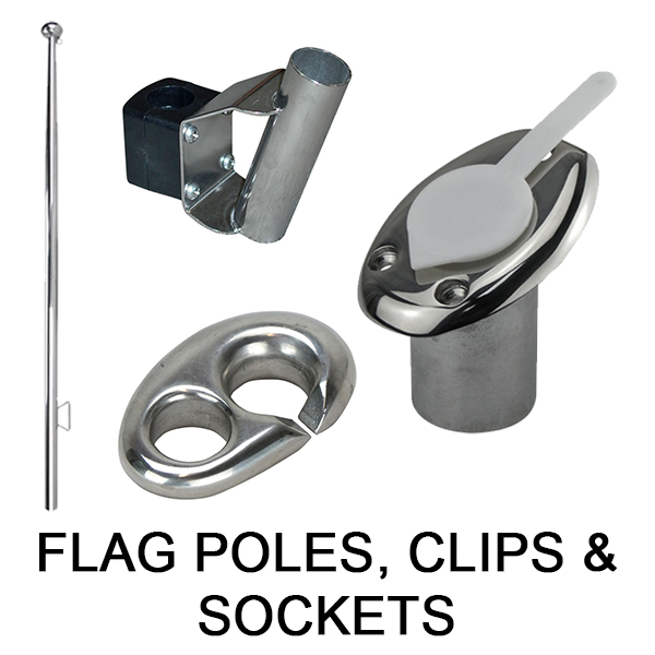 Flag Poles, Clips & Sockets
