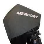 Genuine Mercury Custom V6 & V8 FourStroke Black Vented Outboard Covers
