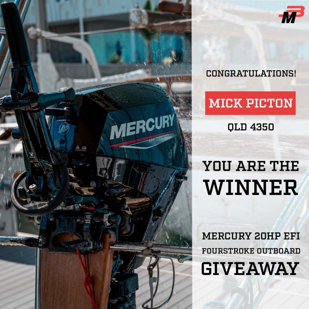 MERCURY 20HP GIVEAWAY WINNER IS HERE!