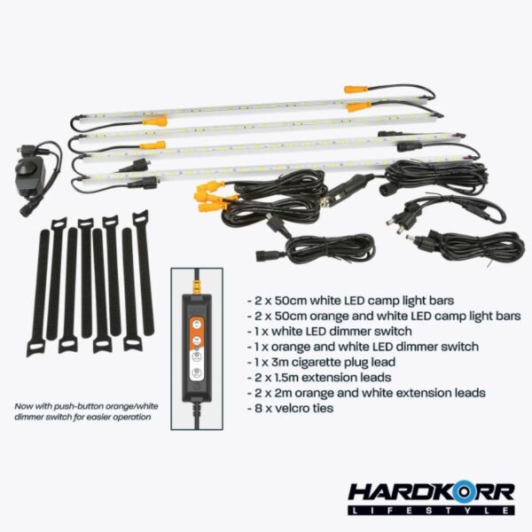 Hardkorr Lifestyle 4-Bar LED Camp Light Kit