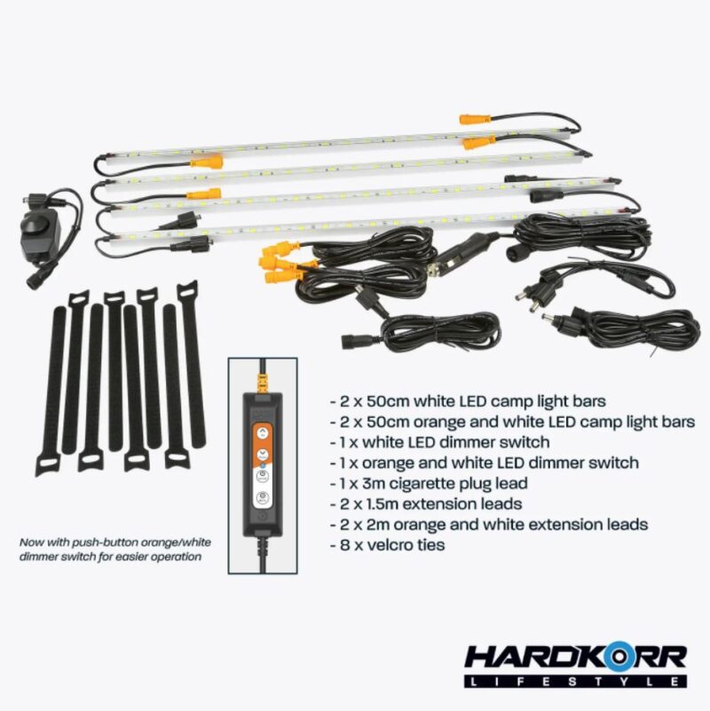 Hardkorr Lifestyle 4-Bar LED Camp Light Kit