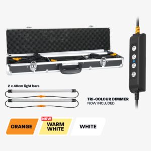 Hardkorr Bar Tri-Colour LED Camp Light Kit with Diffusers