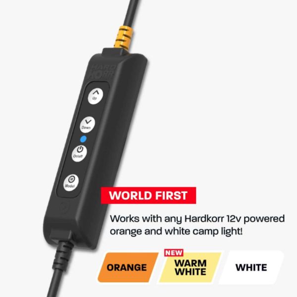 Hardkorr Push-Button Tri-Colour Dimmer for LED Camp Lights