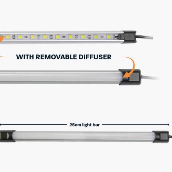 Hardkorr 25CM Super Bright LED Light Bar with Diffuser