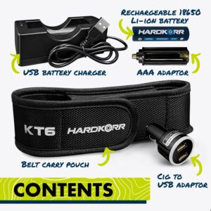 Hardkorr 1000LM 10W LED Lithium Rechargeable Torch