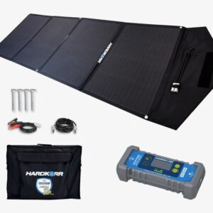Hardkorr 200W Heavy Duty Portable Solar Mat with 15A Smart Solar Regulator