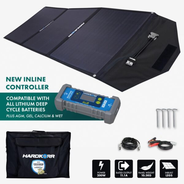 Hardkorr 150W Heavy Duty Portable Solar Mat with 15A Smart Solar Regulator