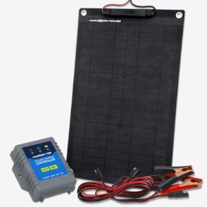 Hardkorr 15W Trickle Charger Solar Panel with Crocskin
