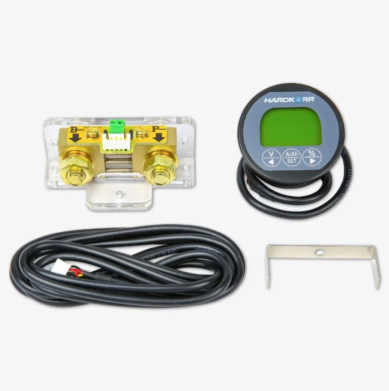 Hardkorr Remote Battery Monitor with High-Precision 100V/500A Shunt