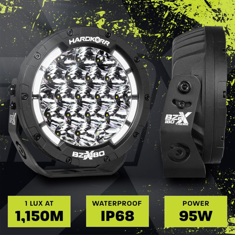 Hardkorr BZR-X Series 7 LED Driving Lights (Pair w/Harness) - Image 2