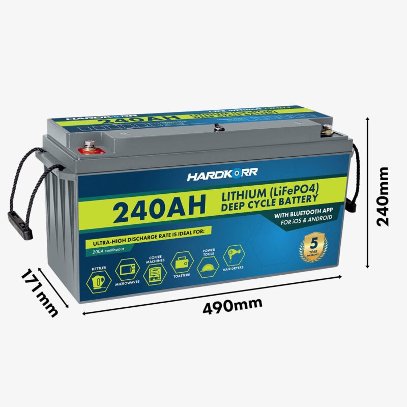 Hardkorr 240Ah Lithium (LiFePO4) Deep Cycle Battery w/Bluetooth - Image 2