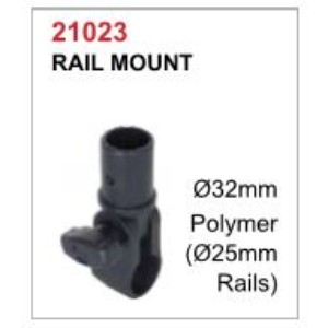 Oceansouth Rail Mount Nylon 32Mm (Suits 25Mm Rails)