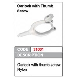 Oceansouth Rowlocks Nylon Ivory With Thumb Screw