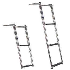 Oceansouth Stainless Steel Telescopic Ladder