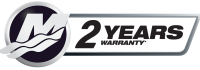 Mercury 2 years warranty logo