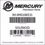 Mercury-Mercruiser 89-8M0188531 24v SOLENOID
