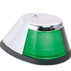 Quintrex Starboard Horizontal Mount Chrome Nav Light - Green