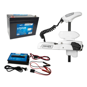 Minn Kota RT INSTINCT QUEST WHITE with Lithium & Charger