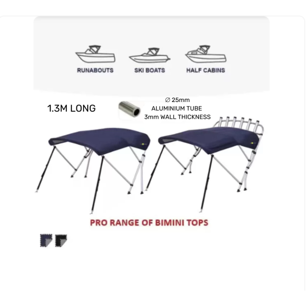 Oceansouth 3 Bow Whitewater Pro Bimini Top