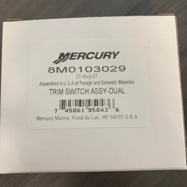 Mercury Dts Dual Engine Control Box Trim Switch