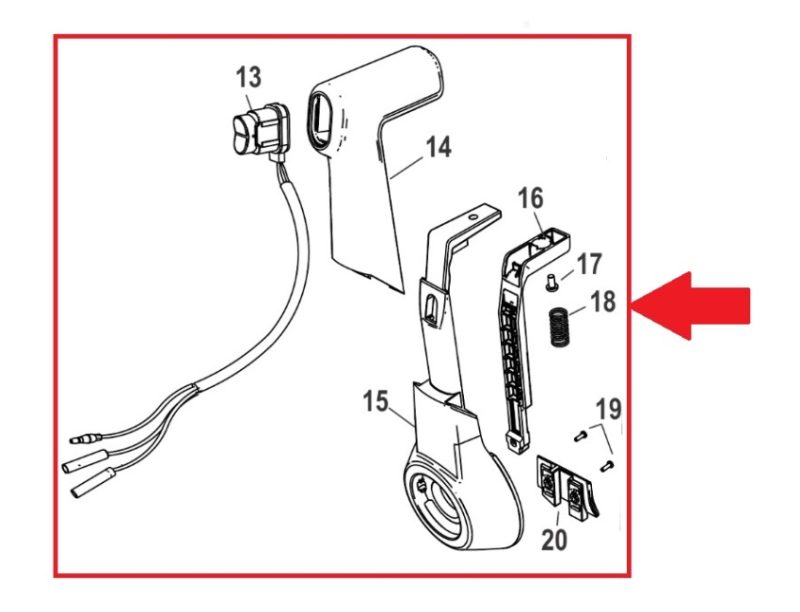 Mercury Gen 2 Side Mount Control Box Trim Switch (8M0214461)