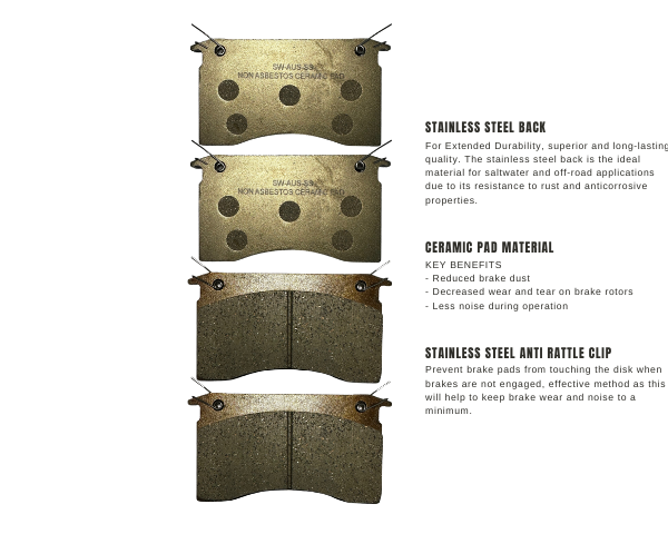 Salt Water Brake Pads – Aust Mechanical | Dacromet Coated