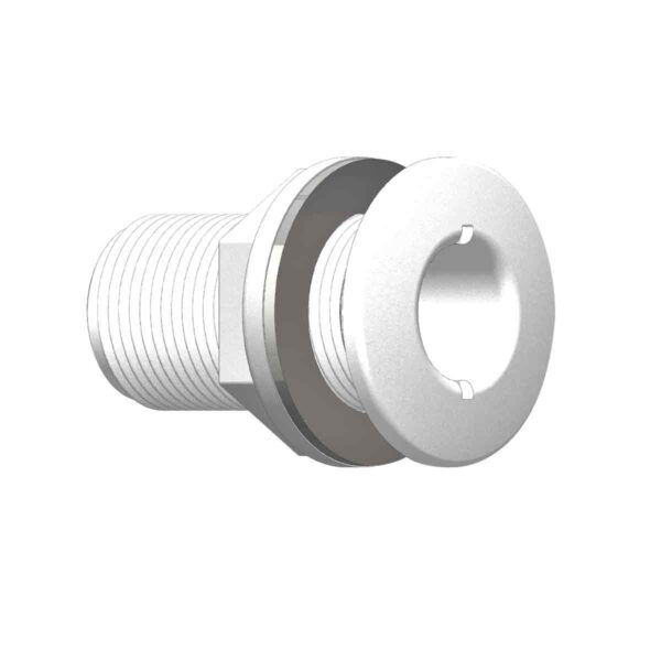 SKIN FITTING COMP DOMED 1 BSP WHT