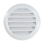Louvre Vent - Plastic Round with Screen