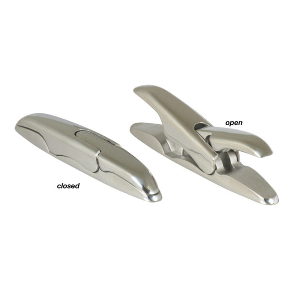 Marine Town X-Folding Cleats - Cast Stainless Steel