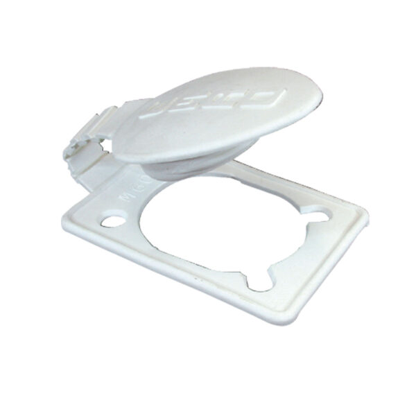 White cap and base gasket