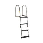 Garelick EEz-In Premium Folding Pontoon Transom Boarding Ladder
