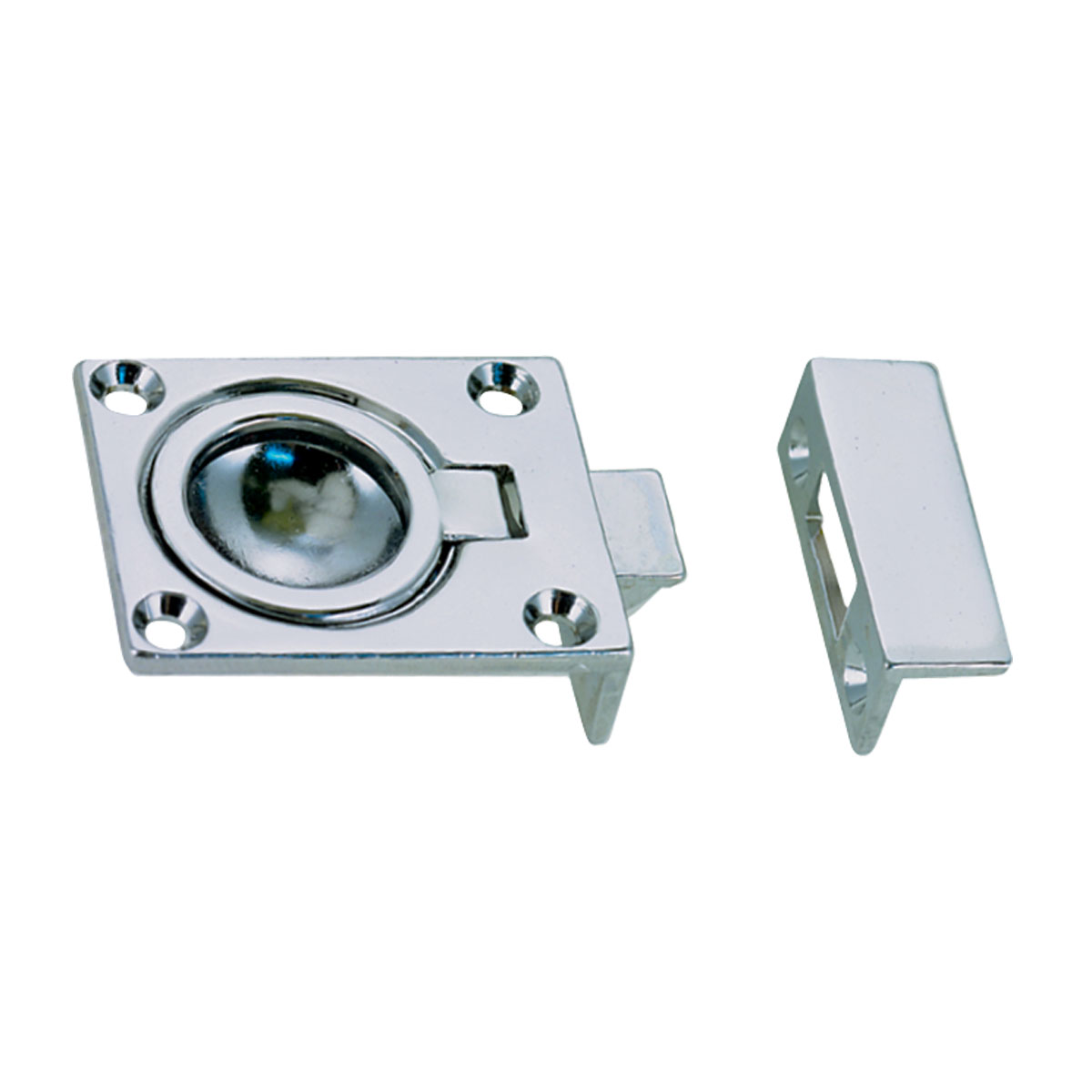 Perko Flush Ring Catch - Chrome Plated