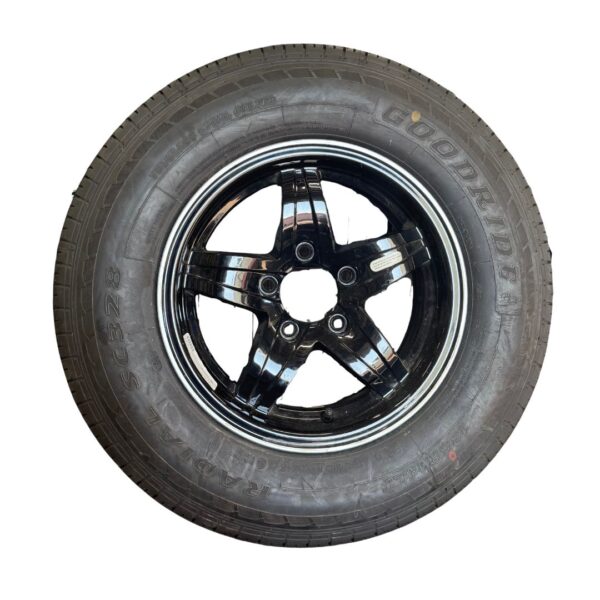 PUMA 14" Black Alloy Wheel & Tyre 185RLT14