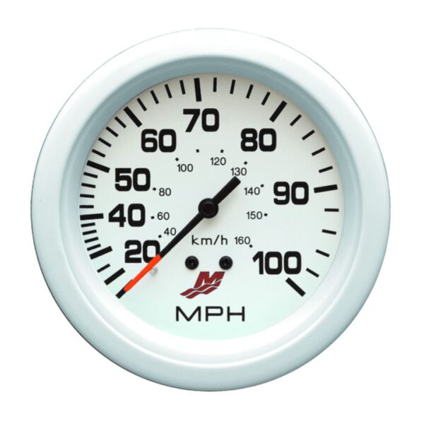 100 MPH Speedometer White (895285A26)