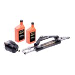 BAYSTAR FRONT MOUNT OUTBOARD STEERING KIT (NO HOSE)