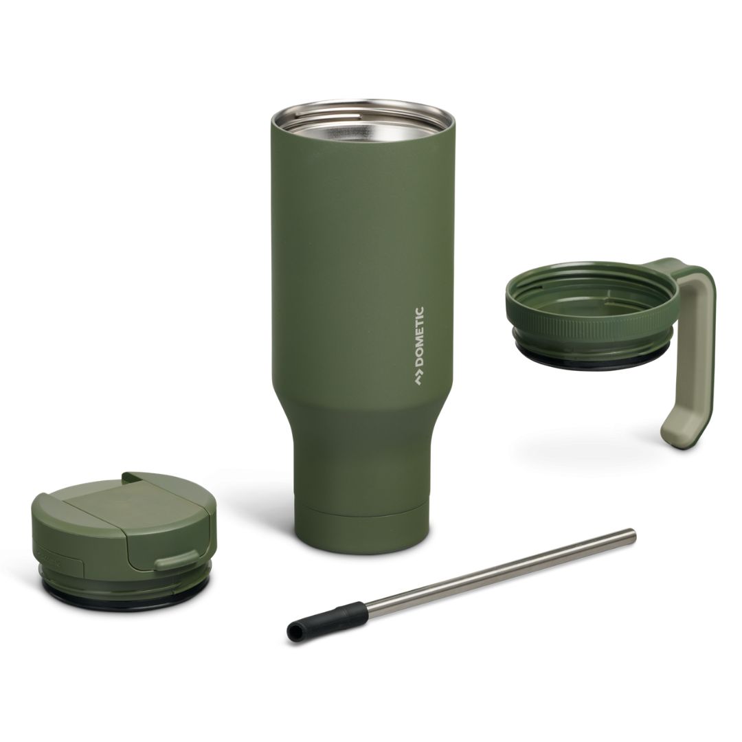 Dometic 1.1 L Stainless Steel Travel Tumbler Lichen - Image 3