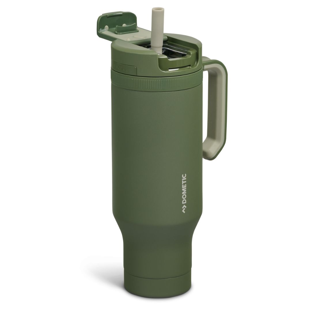 Dometic 1.1 L Stainless Steel Travel Tumbler Lichen
