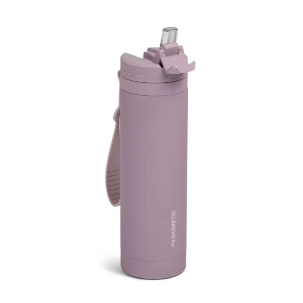 Dometic 650ml Stainless Steel Straw Bottle Elderberry