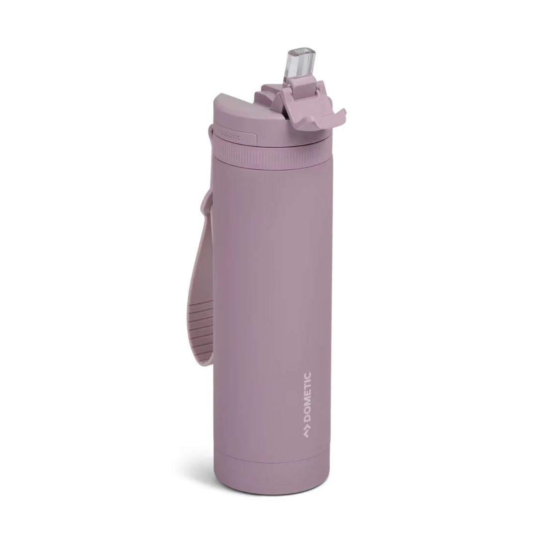 Dometic 650ml Stainless Steel Straw Bottle Elderberry